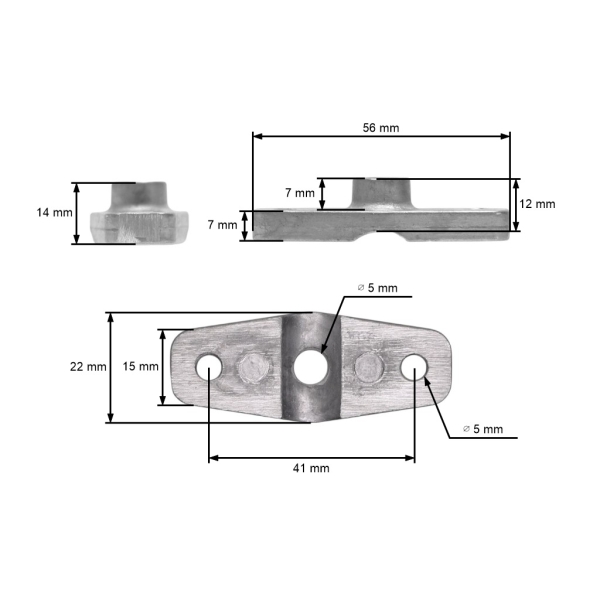 Adaptér spojky pro křovinořezy OLEO-MAC Oleo-mac 720 722S 726D Sparta 25 Sparta 250 (OEM 4161199R)