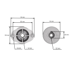 Držák žacího nože pro motorové sekačky Emak Efco OLEO-MAC Oleomac 53T MAX 53 MAX Series (OEM 703 90 652 70390652 748-0293 753-0343B)