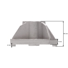 Držák žacího nože pro zahradní traktory Castel Garden Stiga Viking Honda Dolmar Brill Sabo Solo (OEM 25463200/0 1136-0221-01 1134-9159-01 664 463 200 25463200)