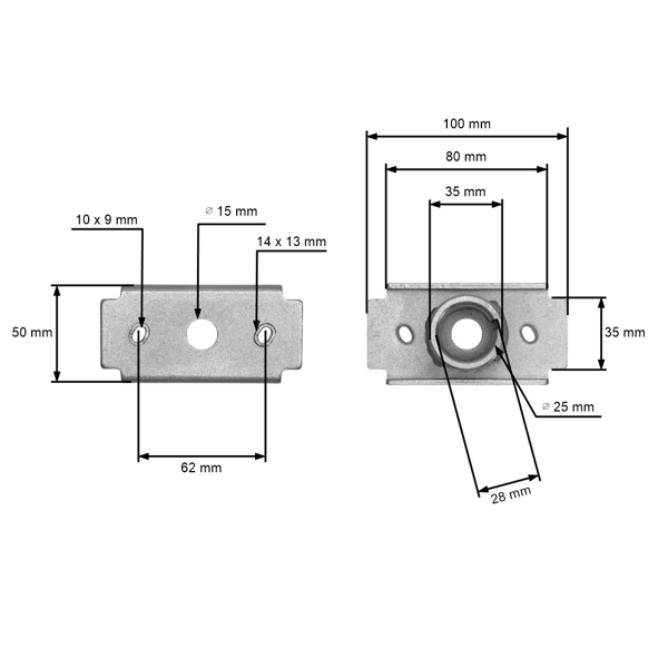 Držiak žacieho noža pre čínske kosačky a kosačky z hobbymarketov Castorana Hortmasz Daye (OEM 26300113301 DYM1768-84)