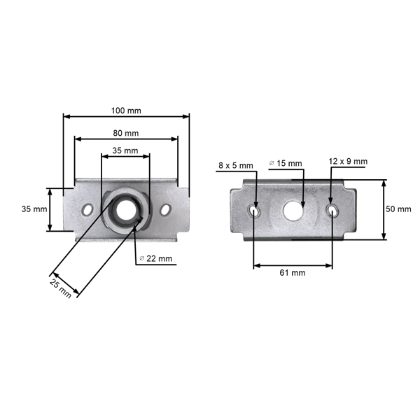 Držiak žacieho noža pre čínske kosačky a kosačky z hobbymarketov Castorana Hortmasz Daye (OEM 26300123803 DYM1578-84)