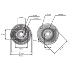 Držiak žacieho noža pre motorové kosačky Husqvarna Partner Jonsered (OEM 515131064 512793900)