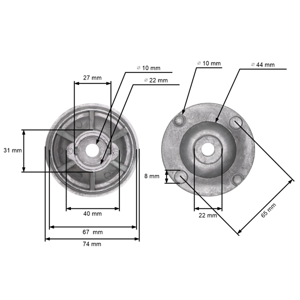 Držiak žacieho noža pre motorové kosačky Husqvarna Partner Jonsered (OEM 515131064 512793900)