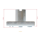 Držiak žacieho noža pre záhradné čínske kosačky a kosačky z hobbymarketov FAWORYT NAC URSUS LIDER GYK46 GYK51