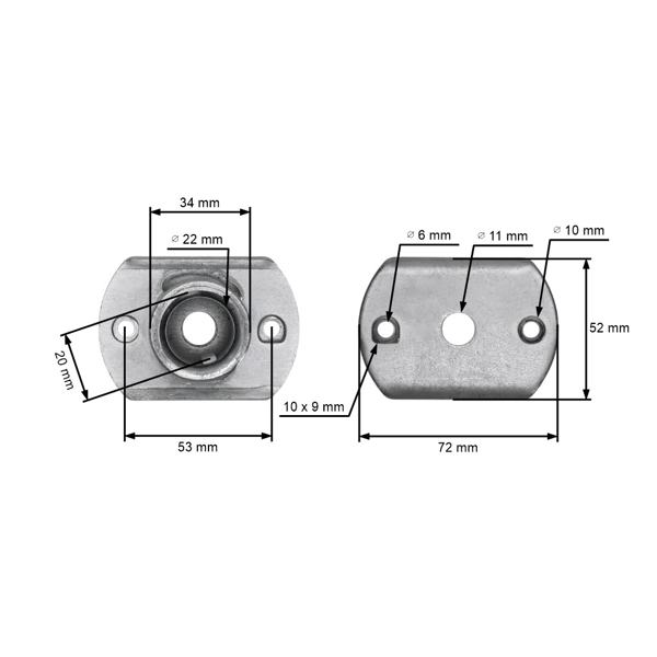 Držiak žacieho noža pre záhradné čínske kosačky a kosačky z hobbymarketov FAWORYT SANLI SATTON
