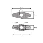 Držiak žacieho noža pre záhradné traktory AL-KO Alko T13-82HD T13-85SD T14-102SD T15-102 T16-102 T18-102 (OEM 514176 SL514176)
