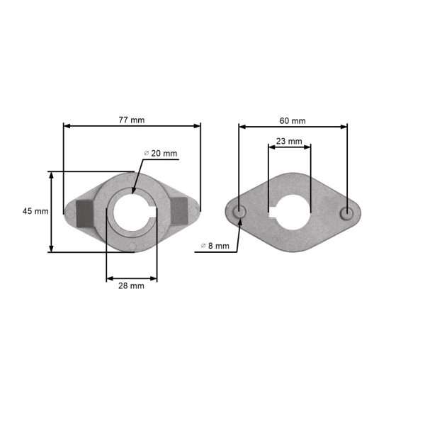 Držiak žacieho noža pre záhradné traktory Husqvarna Partner Jonsered PR14 PROFLEX 18 RIDER 13 RIDER 850 HST FR2111 (OEM 506534101)