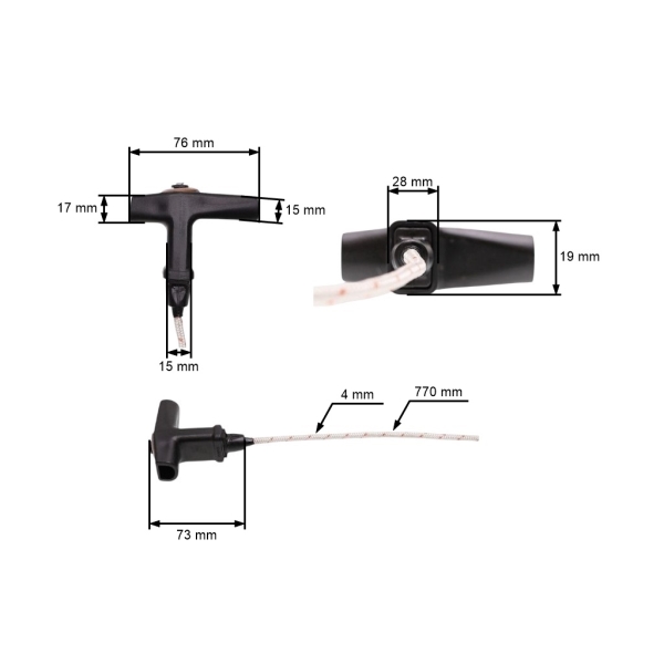 Elastostart pro motorové a rozbrušovací pily Stihl 088 MS880 TS400 TS420 TS700 TS800 (OEM 00001903414)