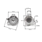 Elektický startér pro motory Briggs & Stratton John Deere Cub Cadet 1972-2002 výkon 7,0 PS - 18,0 PS -16 zubů (OEM 390838 391423 392749 394805 491766 497594)
