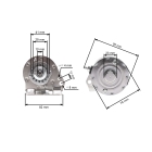 Elektický startér pro motory Briggs & Stratton John Deere Cub Cadet 1972-2002 výkon 7,0 PS - 18,0 PS originální díl (OEM 390838 391423 497595)