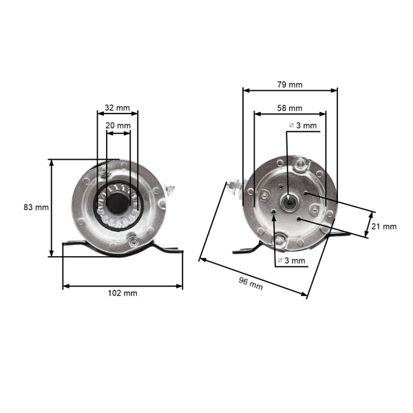 Elektický startér pro motory Tecumseh (OEM 33605 35763 35763A 36463 36680)