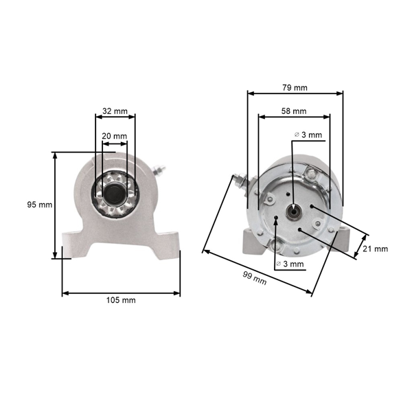 Elektický startér pro motory Tecumseh (OEM 36914)