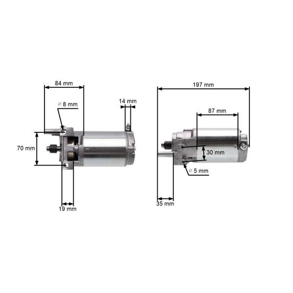 Elektrický štartér pre motory Zongshen XP380A (OEM 100053449)