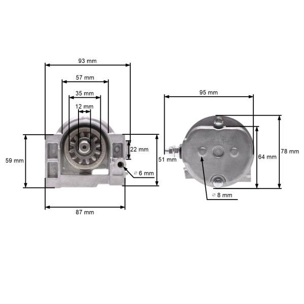 Elektrický startér pro motory Zongshen XP380A (OEM 100053449)