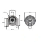 Elektrický startér pro zahradní traktory Kohler C12-5 Cub Cadet Toro 264-6 264H 312-8 Kohler 12,5 PS (OEM 12-098-05 12-092-05 12-092-05)