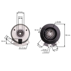 Elektromagnetická spojka pre záhradné traktory Husqvarna Jonsered Poulan Ariens Axxom Elektrolux John Deere MTD Viking (OEM 7-06290)