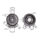 Elektromagnetická spojka pro zahradní traktory Alko T18 T20 Stihl Viking MT4097 MT4112 MT4412 MT6112 MT6127 originální díl Warner (OEM 521736 521684 61701602010)