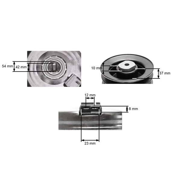 Elektromagnetická spojka pro zahradní traktory AlkoT13 T15 T17 Castelgarden TC92 TC102 (OEM 464115 514876 118399061/0)