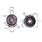 Elektromagnetická spojka pro zahradní traktory MTD 1440 1641 2182 LTX1042 CubCadet LT1040 LT1045 originální díl Warner (OEM 717-04163A 917-04163A 5217-32)