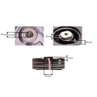 Elektromagnetická spojka pro zahradní traktory MTD 1440 1641 2182 LTX1042 CubCadet LT1040 LT1045 originální díl Warner (OEM 717-04163A 917-04163A 5217-32)