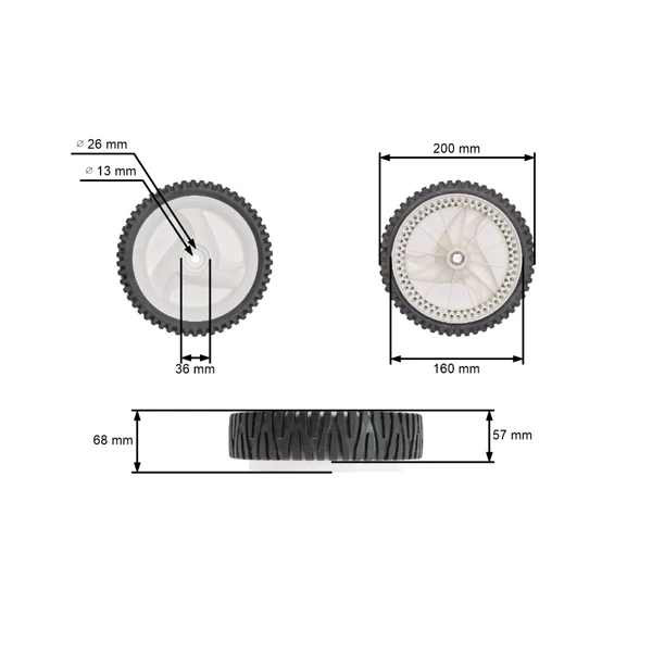 Hnací kolo pro motorové sekačky Husqvarna Partner Electrolux Craftsman McCulloch Poulan (OEM 194231x460 532402936 583719401)