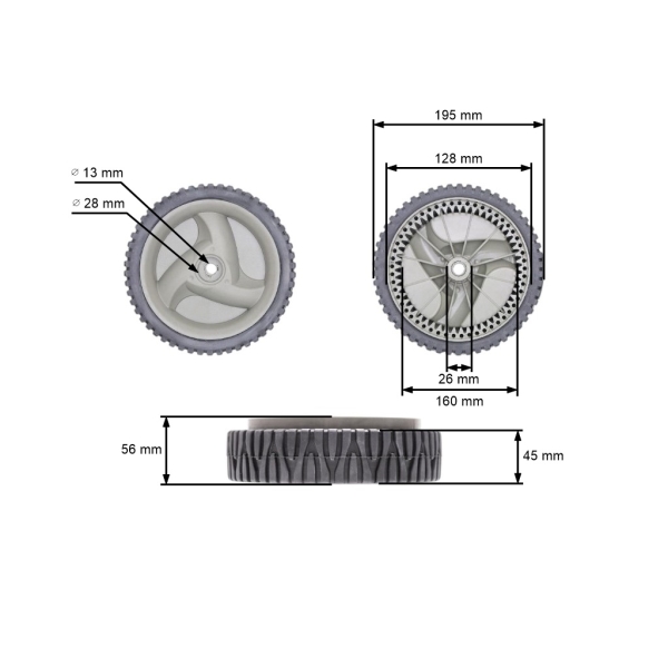 Hnací kolo pro motorové sekačky Husqvarna Partner Electrolux Craftsman McCulloch Poulan (OEM 532402936 583719401 180759 700953)