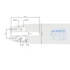 HS PARTS carvingová vodící lišta 16" (40 cm) 1/4" .050" (1,3 mm) 86 DL pro Stihl 009 017 018 MS170 MS180 MS181 MS210 MS230 MS211 MS250 Husqvarna 136 137 339XP 236 240 334T Echo CS301 CS346