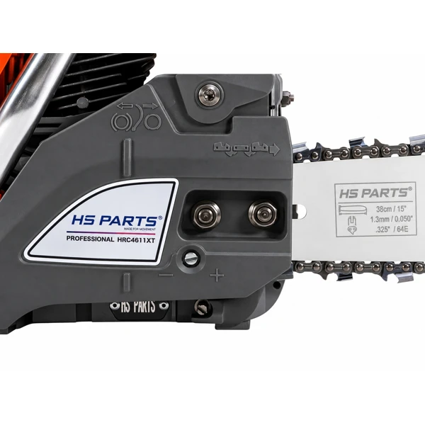 HS PARTS HRC4611XT poloprofesionální motorová pila obsah 46 ccm výkon 2,5 kW (3,4 PS)