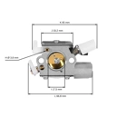 HS PARTS karburátor pro motorové pily Stihl MS231 MS231C MS251 MS251C C1Q-S295 (OEM 11431200611)