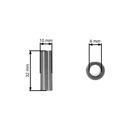 HS PARTS kompletní píst pro motorové pily Husqvarna 340 Jonsered 2141 CS2141 40 mm (OEM 503870171)