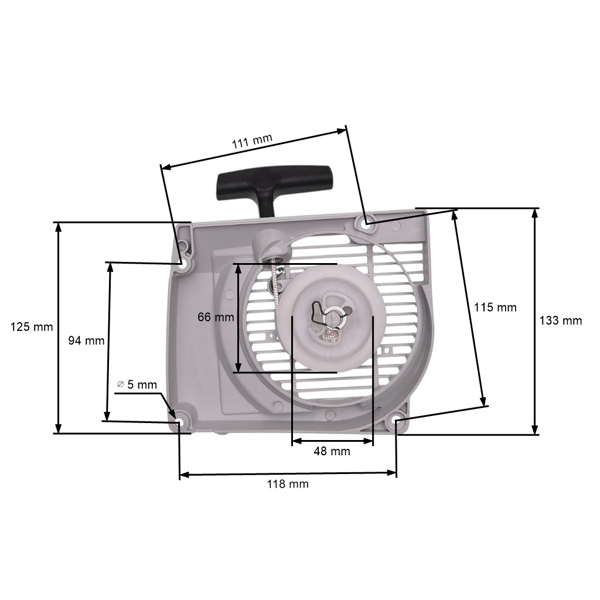 HS PARTS kompletní startér pro motorové pily Stihl 029 039 MS290 MS310 MS390 (OEM 11270802103)