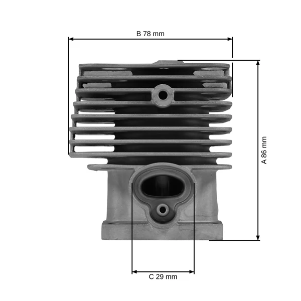 HS PARTS kompletní válec s pístem pro křovinořezy Stihl FS200 FS200R FS250 FS250R FS300 FS350 FS380 FT250 40 mm (OEM 41340201219)