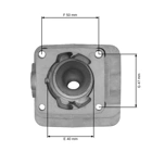 HS PARTS kompletní válec s pístem pro křovinořezy Stihl FS200 FS200R FS250 FS250R FS300 FS350 FS380 FT250 40 mm (OEM 41340201219)