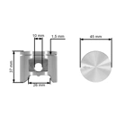 HS PARTS kompletní válec s pístem pro motorové pily Husqvarna 346XP 350 351 353 Jonsered 2150 CS2150 CS2147 CS2152 45 mm (OEM 537253102)