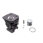 HS PARTS kompletní válec s pístem pro motorové pily Husqvarna 455 455E 455 Rancher Jonsered CS2255 47 mm (OEM 537320402)