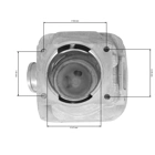 HS PARTS kompletní válec s pístem pro motorové pily Stihl MS341 MS361 47 mm (OEM 11350201202)