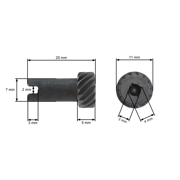 HS Parts napínak reťaze pre motorové čínske píly obsah motora 45 ccm 52 ccm 58 ccm