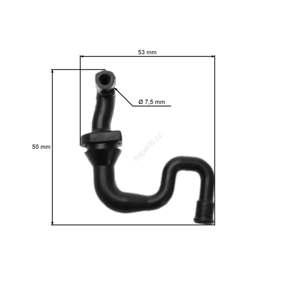 HS PARTS olejová hadička pro motorové pily Stihl MS231 MS231C MS251 MS251C MS241C (OEM 11436479401)