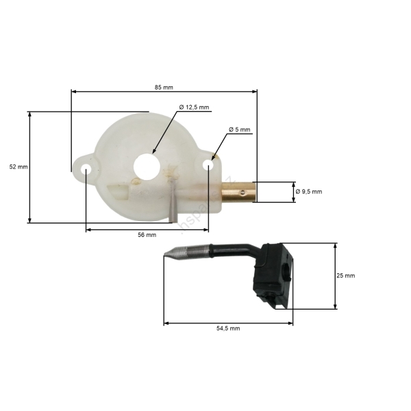 HS Parts olejové čerpadlo pre motorové píly Husqvarna 36 41 136 137 141 142 McCulloch M4620 MAC 2818AV PN4620 Poulan 2775 2900 Jonsered CS2040 2036 (OEM 530014