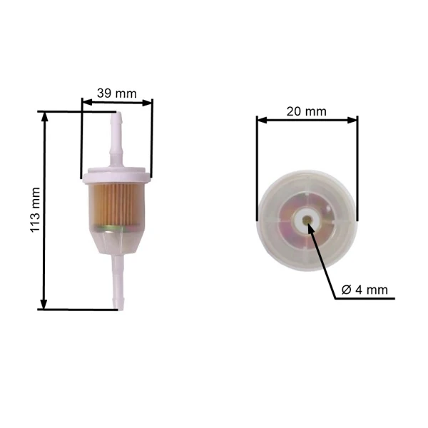 HS PARTS palivový filtr pro motory Yamaha Toro Kohler John Deere Golf (OEM JN3F456000)