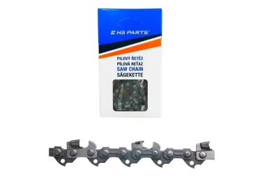 HS PARTS Pílová reťaz s karbidovým hrotom 3/8" .043" (1,1 mm) 44 článkov so štvorcovým zubom pre Stihl 017 018 019T MSE140 MS170 MS171 MS180 MS181 MS190 MS191T MS192 HT70 HT75 HT100 HT101