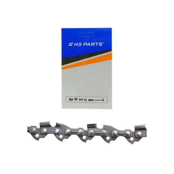 HS PARTS pilový řetěz 3/8" .043" (1,1 mm) 52 článků kulatý zub pro akumulátorové pily