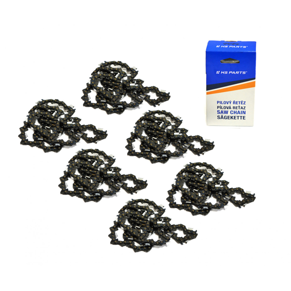 HS PARTS pilový řetěz .325" .058" (1,5 mm) 72 článků hranatý zub 5+1 zdarma pro Husqvarna 36 40 42 45 51 55 240 242 254 257 262 338XPT 340 345 346 351 353 359 435 445 450 455 460