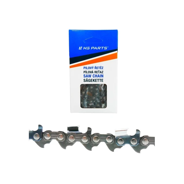 HS PARTS pilový řetěz na podélné řezání 3/8" .058" (1,5 mm) 60 článků kulatý zub pro Husqvarna 61 66 266 268 272 365 372XP 385 585 Solo 665 670 681 Jonsered 2077 2171 Dolmar PS6400 Shindaiwa 285 577 Makita DCS6400 DCS7301