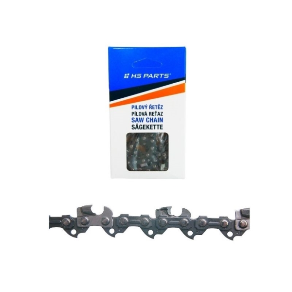 HS PARTS pilový řetěz s karbidovými hroty 3/8" .050" (1,3 mm) 50 článků hranatý zub pro Stihl 009 018 021 E14 E140 MS170 MS180 MS181 MS190 MS201 MS210 MS230 MS231 MS241 MS250 MS251