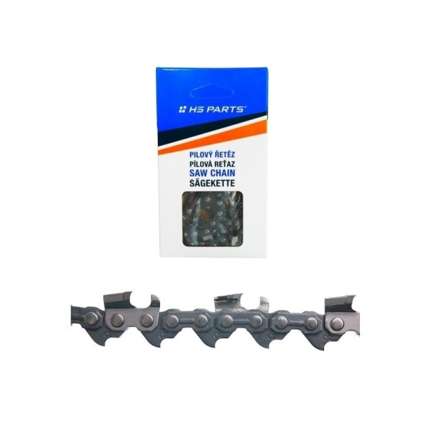 HS PARTS Pilový řetěz s karbidovými hroty 3/8" .058" (1,5 mm) 68 článků hranatý zub pro Husqvarna 66 162 181 266 268 362 365 372XP 380 385 390XP 394XPG 555 560XP 562 570 572 575XP 576XP