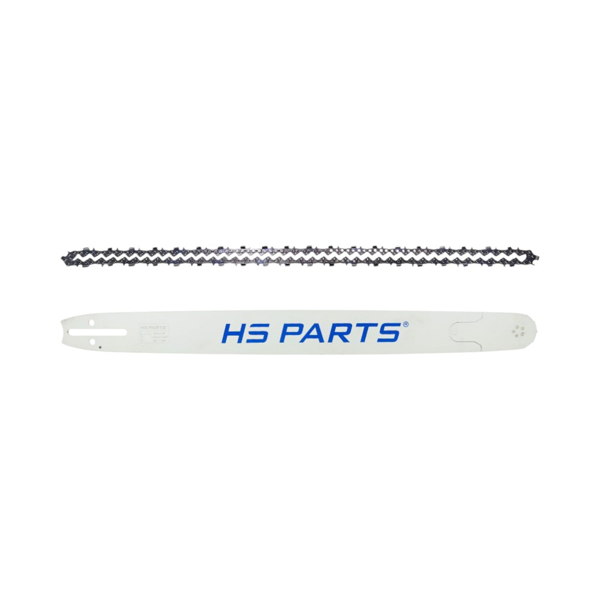 HS PARTS profesionálna vodiaca lišta 26" (65 cm) 3/8" .058" (1,5 mm) + pílová reťaz 89 článkov hranatý zub pre Husqvarna 61 66 266 268 272 365 372XP 380 585 Solo 665 681 Jonsered 2077 2171 Dolmar PS6400 Makita DCS6400