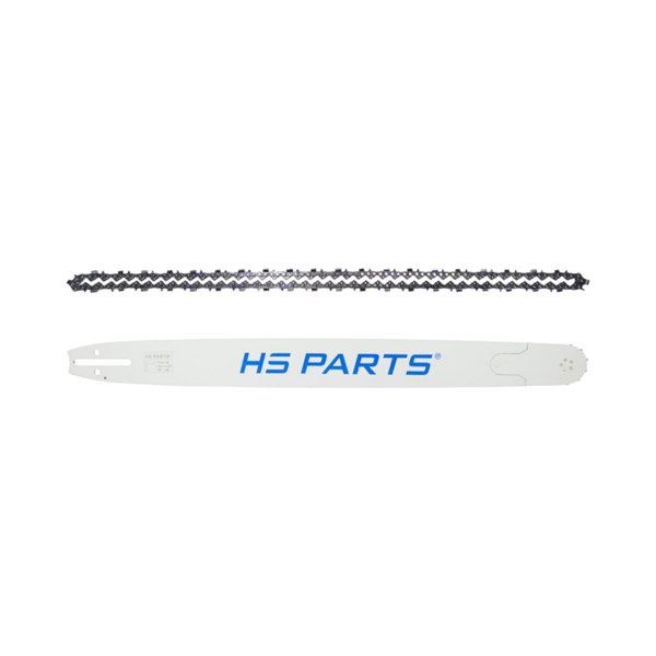 HS PARTS profesionálna vodiaca lišta 28" (70 cm) 3/8" .058" (1,5 mm) + pílová reťaz 92 článkov hranatý zub pre Husqvarna 61 66 266 268 272 365 372XP 380 585 Solo 665 681 Jonsered 2077 2171 Dolmar PS6400 Makita DCS6400