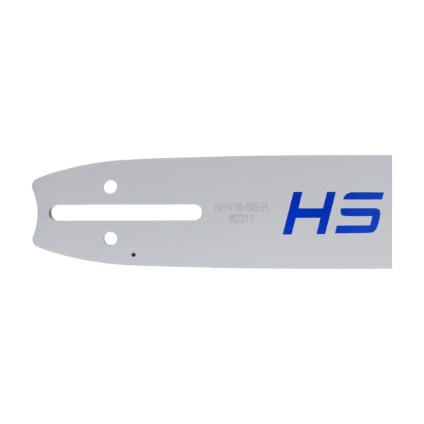 HS PARTS profesionální vodící lišta 18" (45 cm) 3/8" .058" (1,5 mm) 68 článků pro Husqvarna 61 66 266 268 272 365 372XP 281 298 380 385 585 Solo 665 670 681 Jonsered 2077 2171 Dolmar PS6400 PS7900 Shindaiwa 285 300 550 Echo CS3500
