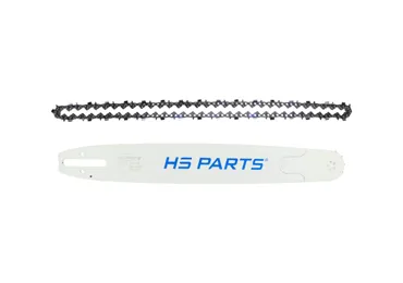 HS PARTS profesionální vodící lišta 18" (45 cm) 3/8" .063" (1,6 mm) + pilový řetěz 66 článků hranatý zub pro Stihl 030 036 042 044 045 MS290 MS390 MS360 MS361 MS362 MS380 MS440 MS441 MS460 MS461 MS462 MS500i MS660 MS661